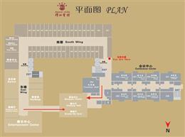 四川锦江宾馆锦江2楼平面图