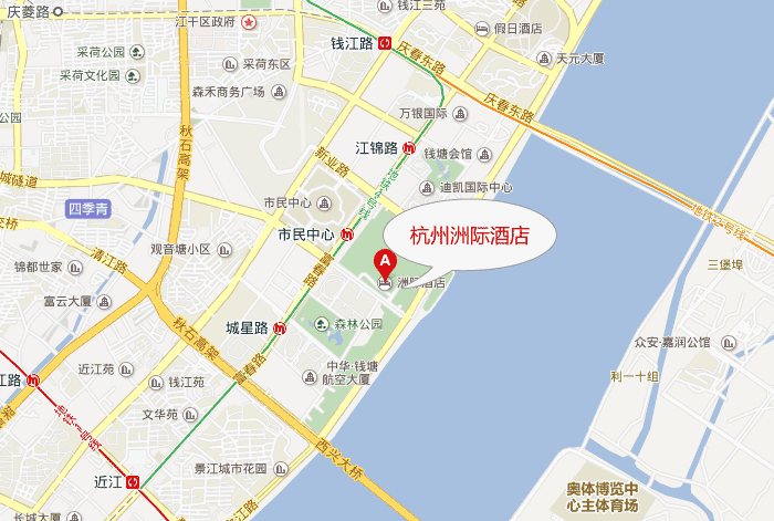 杭州洲际酒店地图